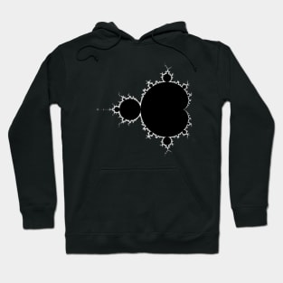 Mandelbrot - Monochrome Outline Hoodie